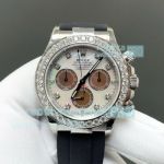 FH Factory Swiss Copy Rolex MOP Dial Diamond Daytona Gain Weight 4131 Watch 